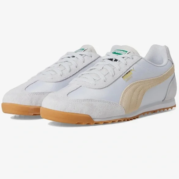 NEW Puma Arizona White and Beige Sneakers Shoes 8 - Picture 2 of 11